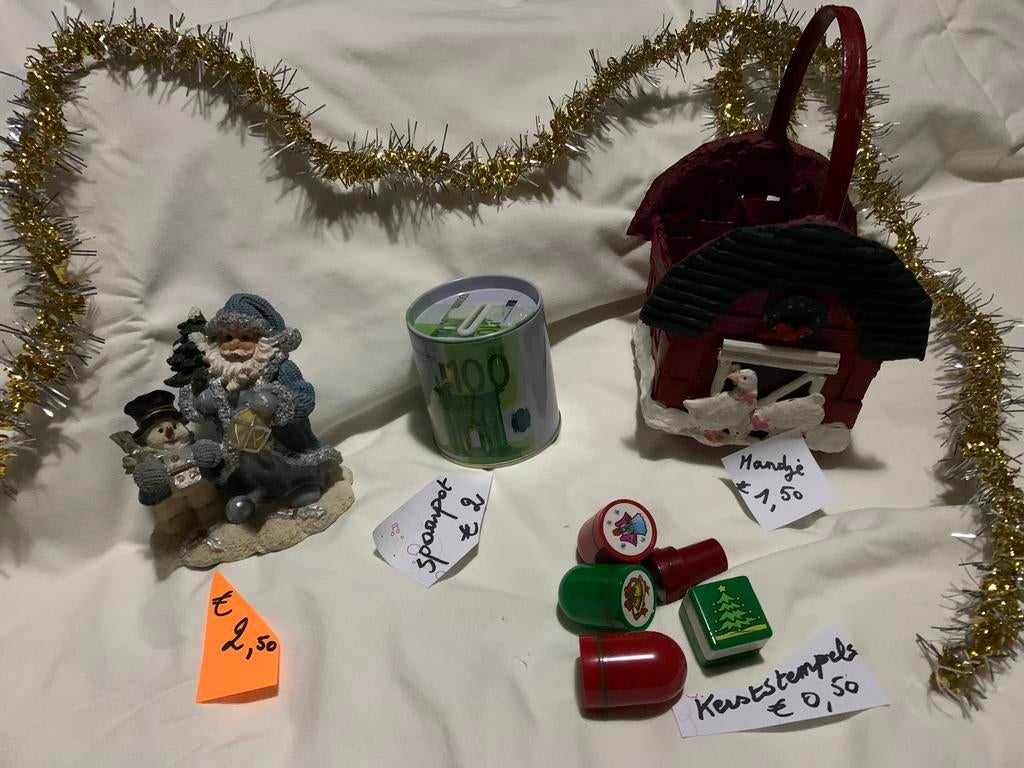 Kerstmateriaal - Alles tezamen €4 (afzonderlijk zie labels), Ophalen, Zo goed als nieuw