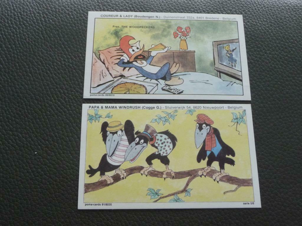 6 x POMA Kaarten  -  Disney  -  zie / voir scan's, Verzenden, Ongelopen, Overige thema's