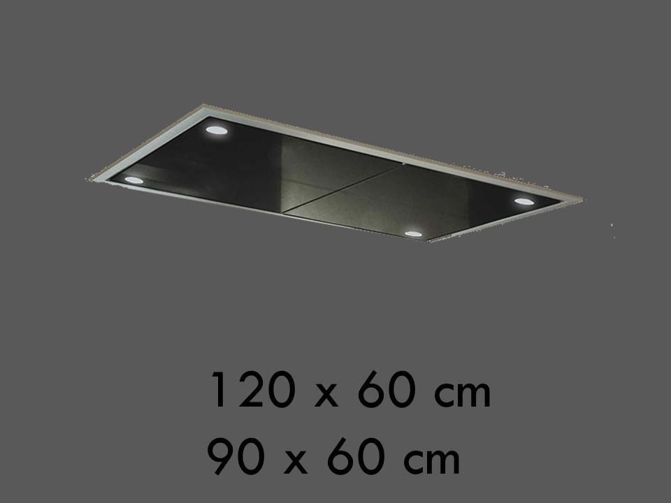 Plafond dampkap afzuigkap 120x60 of 90x60 cm - afz 1000 m³/h, Envoi, Neuf