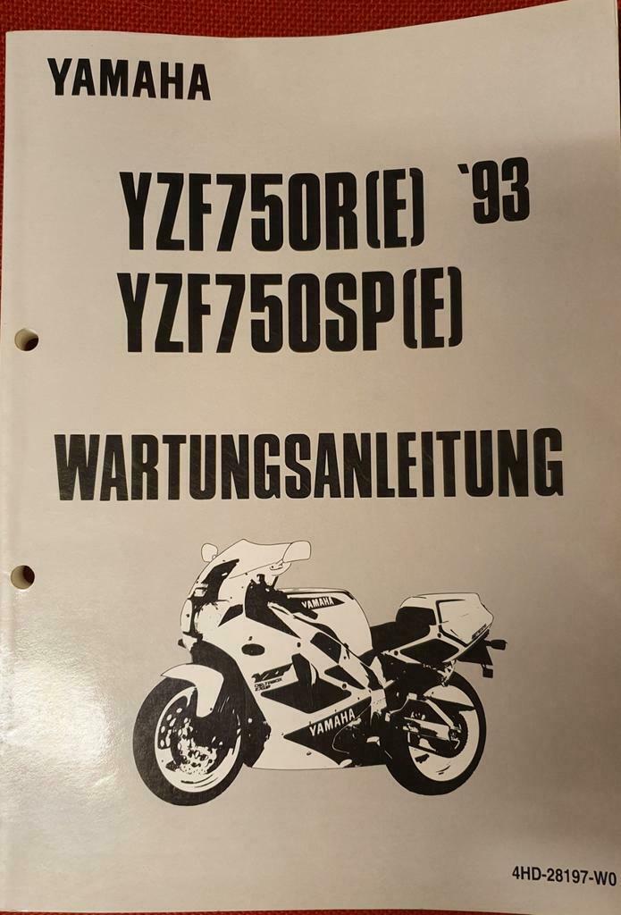 YZF750R+SP Wartungsanleitung 4HD-28197-W0 Original Yamaha, Enlèvement ou Envoi, Yamaha