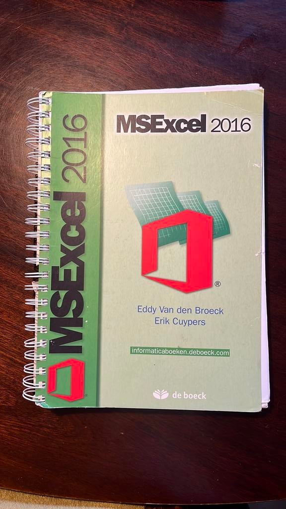 Eddy Van den Broeck - MS Excel 2016, Boeken, Ophalen of Verzenden, Nederlands, Eddy Van den Broeck; Erik Cuypers