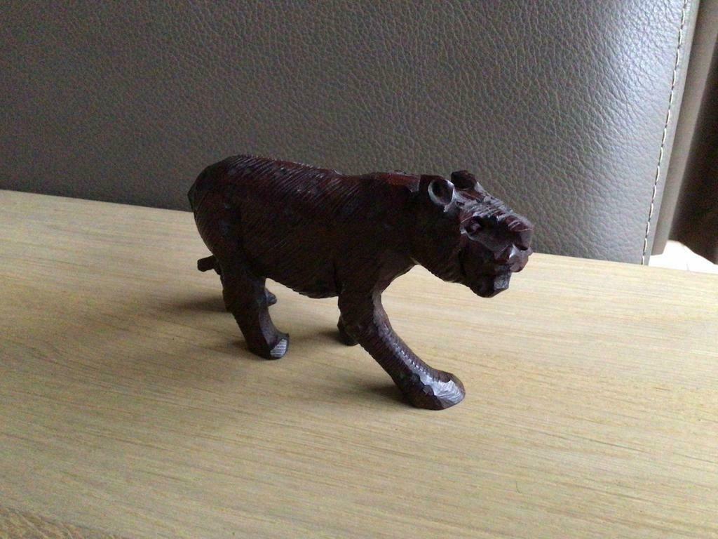Figurine en bois Jaguar, Enlèvement ou Envoi, Comme neuf