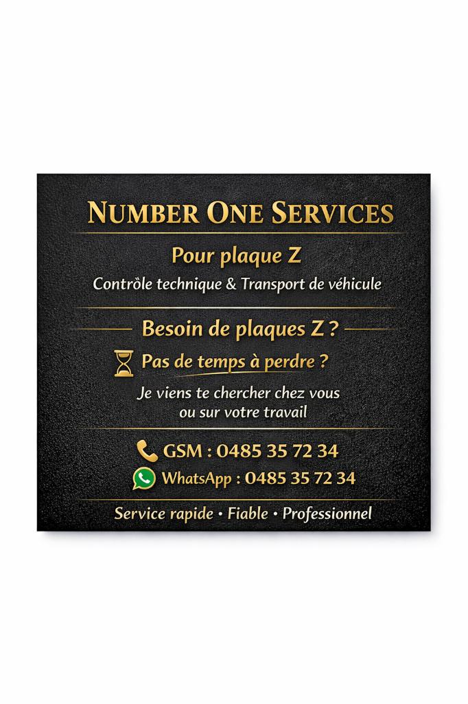 location plaque Z...passage control technique...deplacement, Diensten en Vakmensen, Auto en Motor | Monteurs en Garages, Autoruitschadeherstel