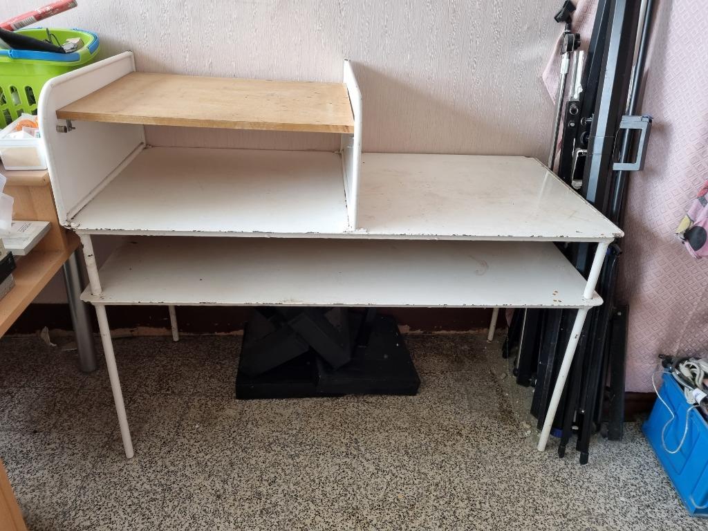 Banc ou table de travail en fer très solide, Bricolage & Construction, Enlèvement, Utilisé, 120 à 170 cm