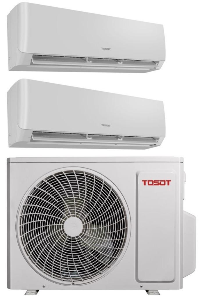 split airco multi TosotPULAR + Wifi  2,5/2,5 kW 18000 btu, Neuf, 60 à 100 m³, Climatisation murale, Classe énergétique A ou plus économe