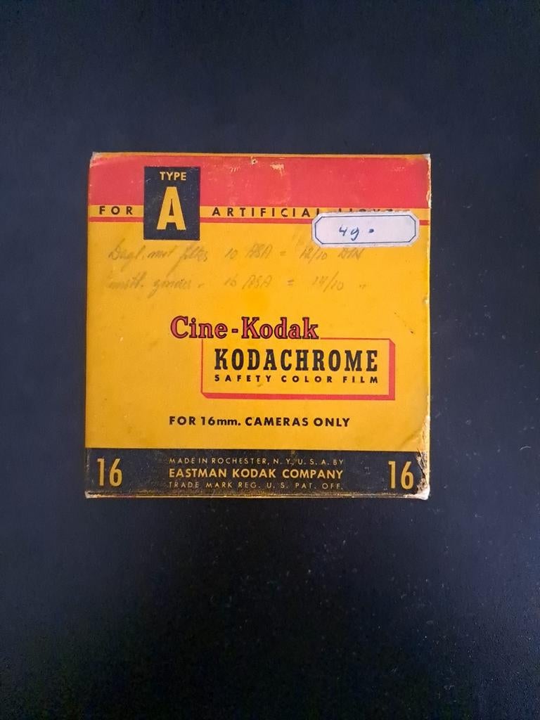 Kodak Kodachrome, Enlèvement ou Envoi, Film 16 mm