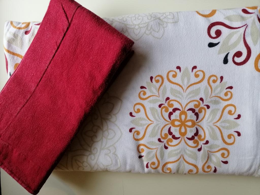 Drap de lit + 2 taies pour lit d'1m60 en flanelle, Maison & Meubles, Enlèvement ou Envoi, Rouge