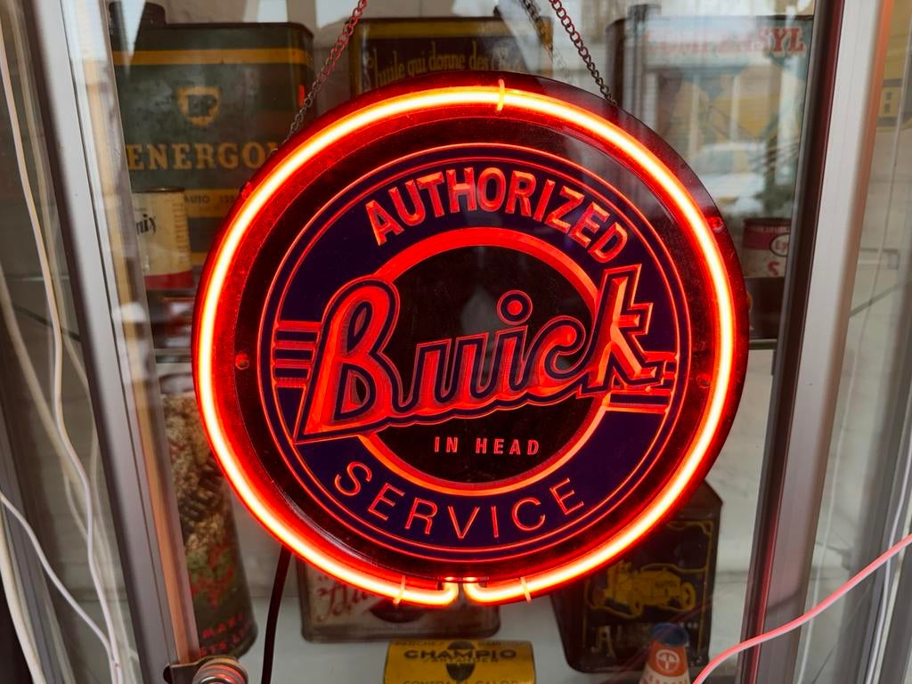 Buick NeoN reclame verlichting, Ophalen, Gebruikt, Reclamebord