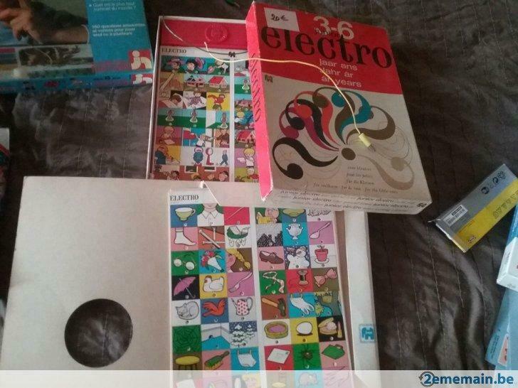 Jeux électro vintage en parfait état,nombreuses fiches, Enlèvement ou Envoi, Utilisé