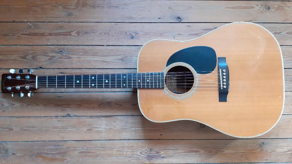 Aria Dreadnaught D50 akoestische gitaar, Musique & Instruments, Enlèvement, Utilisé, Guitare Western ou Guitare Folk, Avec capteur (piezo)