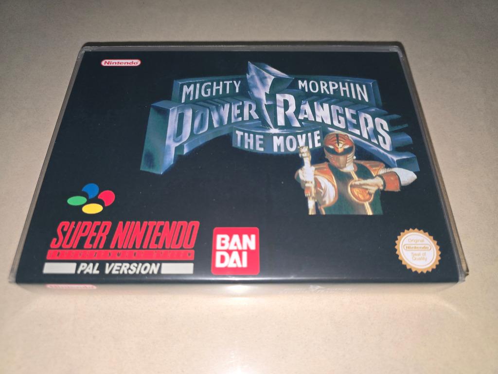 Mighty Morphin Power Rangers The Movie SNES Game Case, Games en Spelcomputers, Games | Nintendo Super NES, Zo goed als nieuw, Verzenden