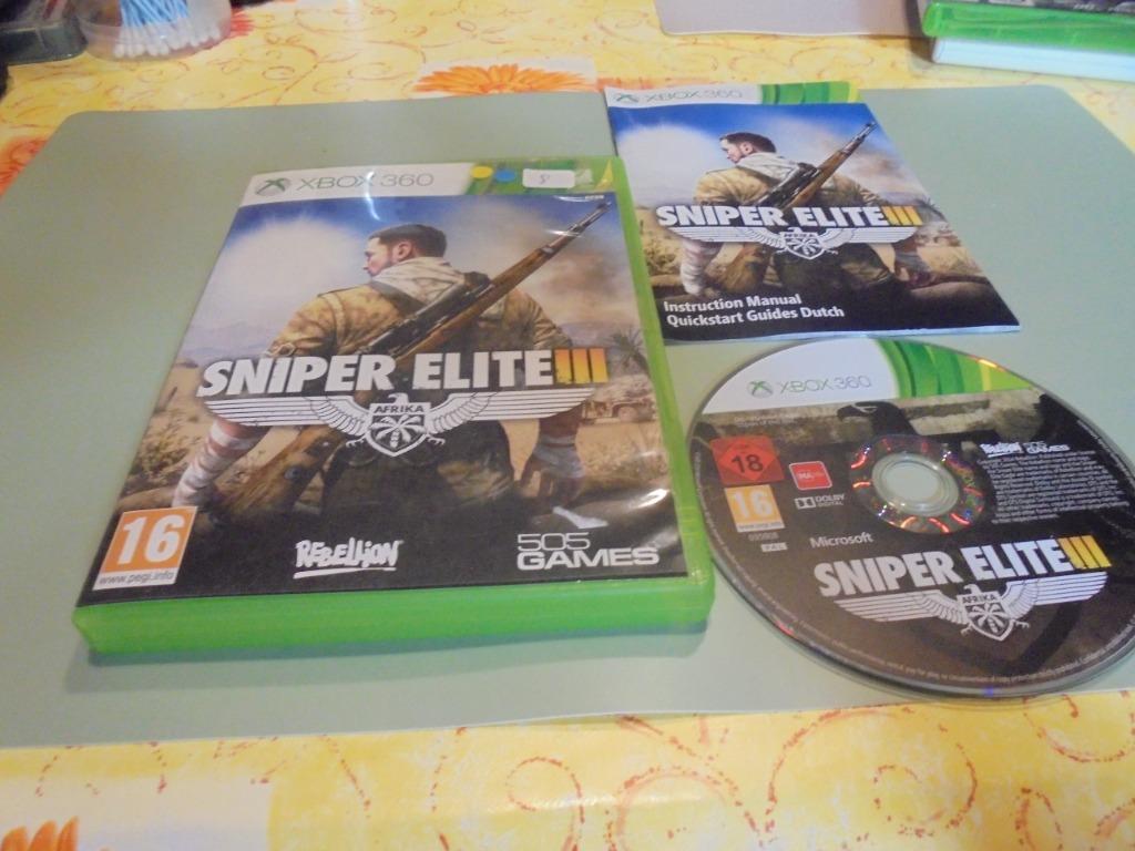 Xbox 360 Sniper Elite III (CIB), Enlèvement ou Envoi, Utilisé, À partir de 16 ans