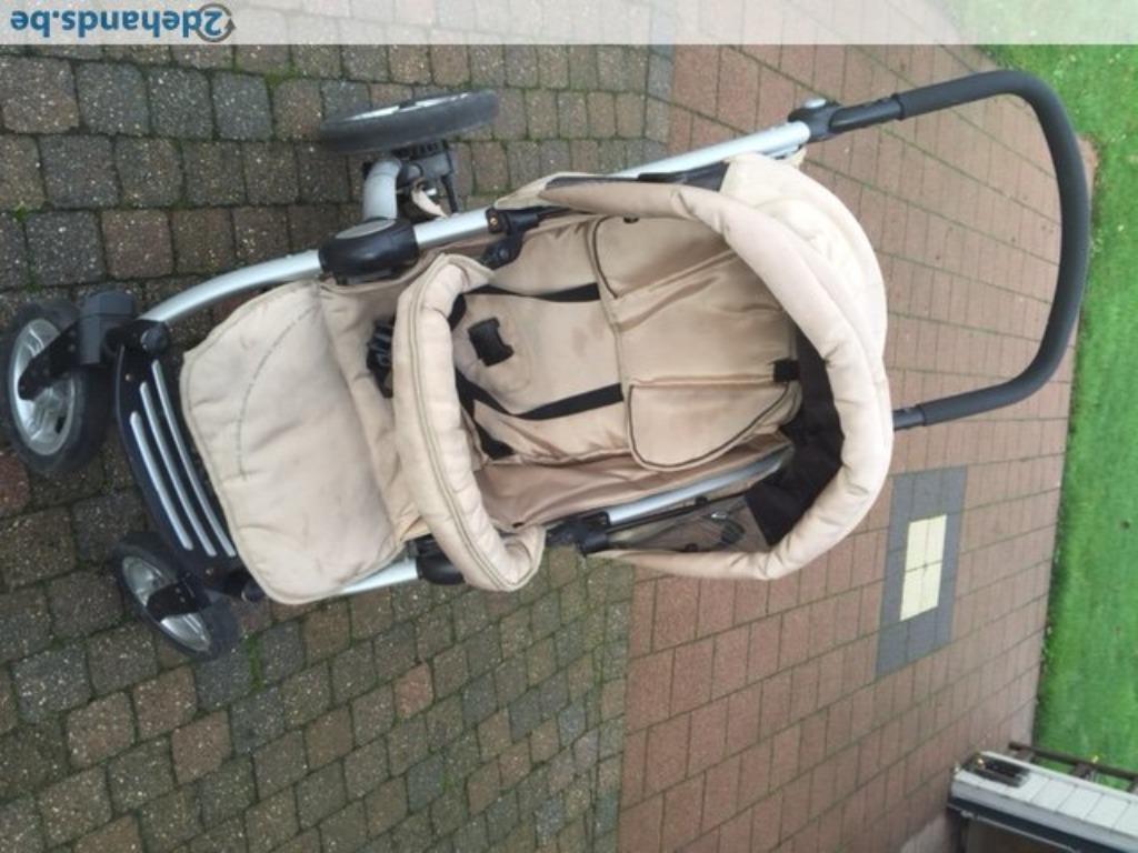 Kinderwagen Mutsy Transporter combi beige voetenzak parasol, Ophalen, Gebruikt, Combiwagen, Mutsy