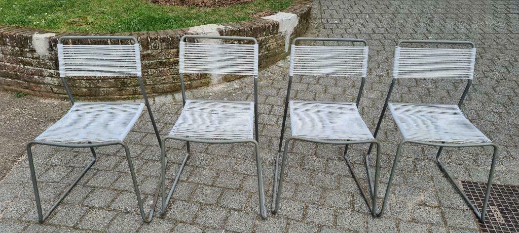 Vintage  spaghetti stoel 4 stuks, Ophalen