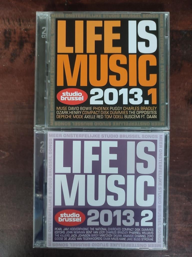 2 CD : LIFE IS MUSIC 2013.1 + 2013.2 (STUDIO BRUXELLES), Enlèvement ou Envoi, Comme neuf