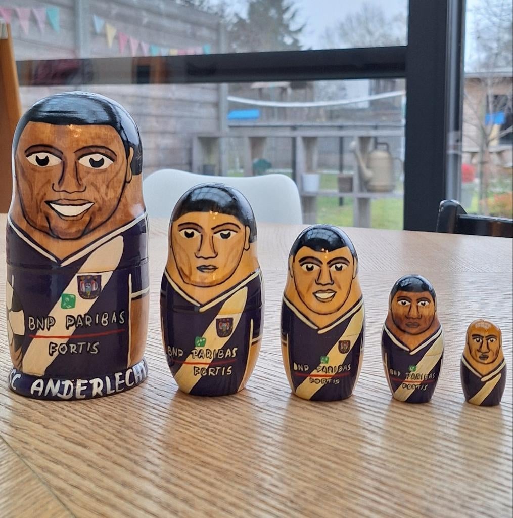 Anderlecht - Matriochka uniques - lot de 5, Sports & Fitness, Enlèvement ou Envoi, Neuf, Set