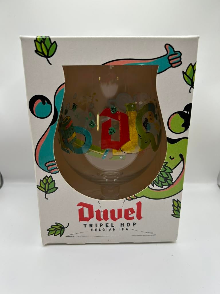 Duvel glas “Tripel Hop” Belgian IPA, Verzamelen, Biermerken, Ophalen of Verzenden, Zo goed als nieuw, Glas of Glazen, Duvel