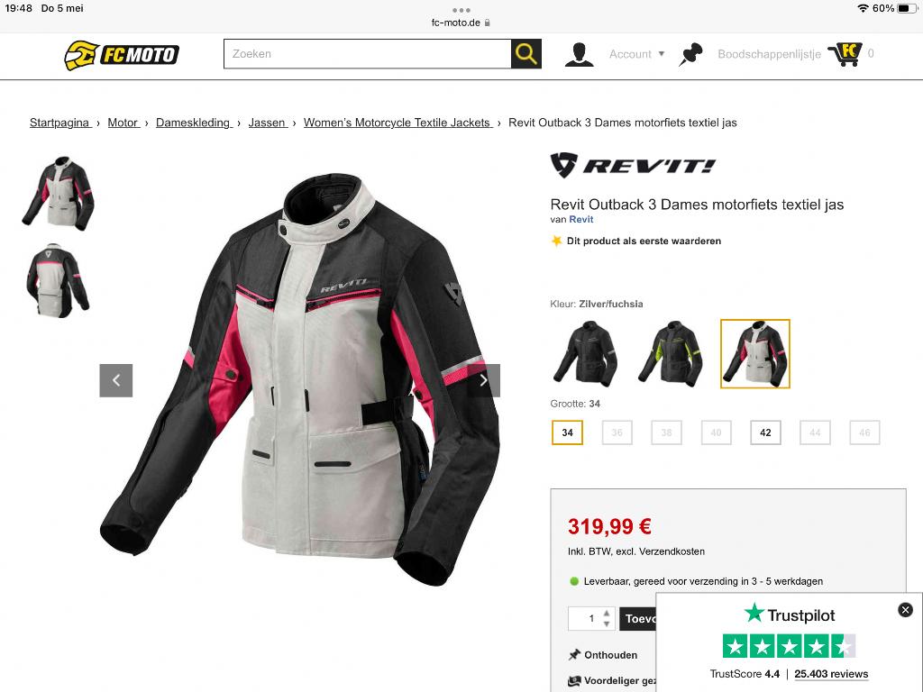 Revit dames vest maat S     Model outback3, Motoren, Ophalen, Jas | textiel, Dames, REV’IT!