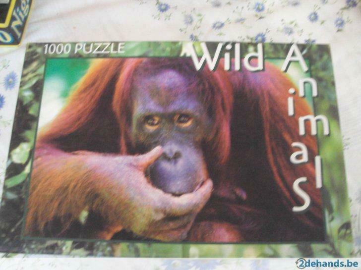 puzzel 1000 wild animals, Ophalen of Verzenden, Nieuw
