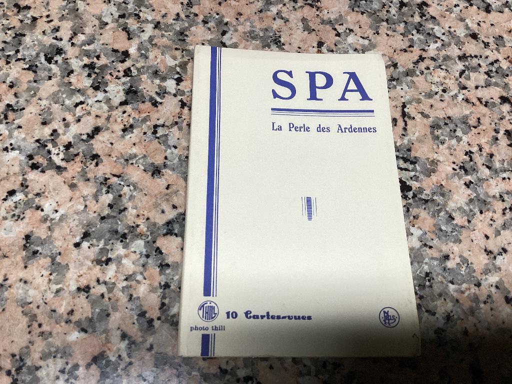 Mapje 10 zichtkaarten SPA perle des Ardennes, Ophalen of Verzenden, 1940 tot 1960, Ongelopen, Luik