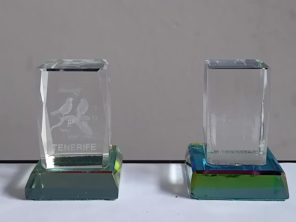 Bloc verre 3D, Enlèvement ou Envoi