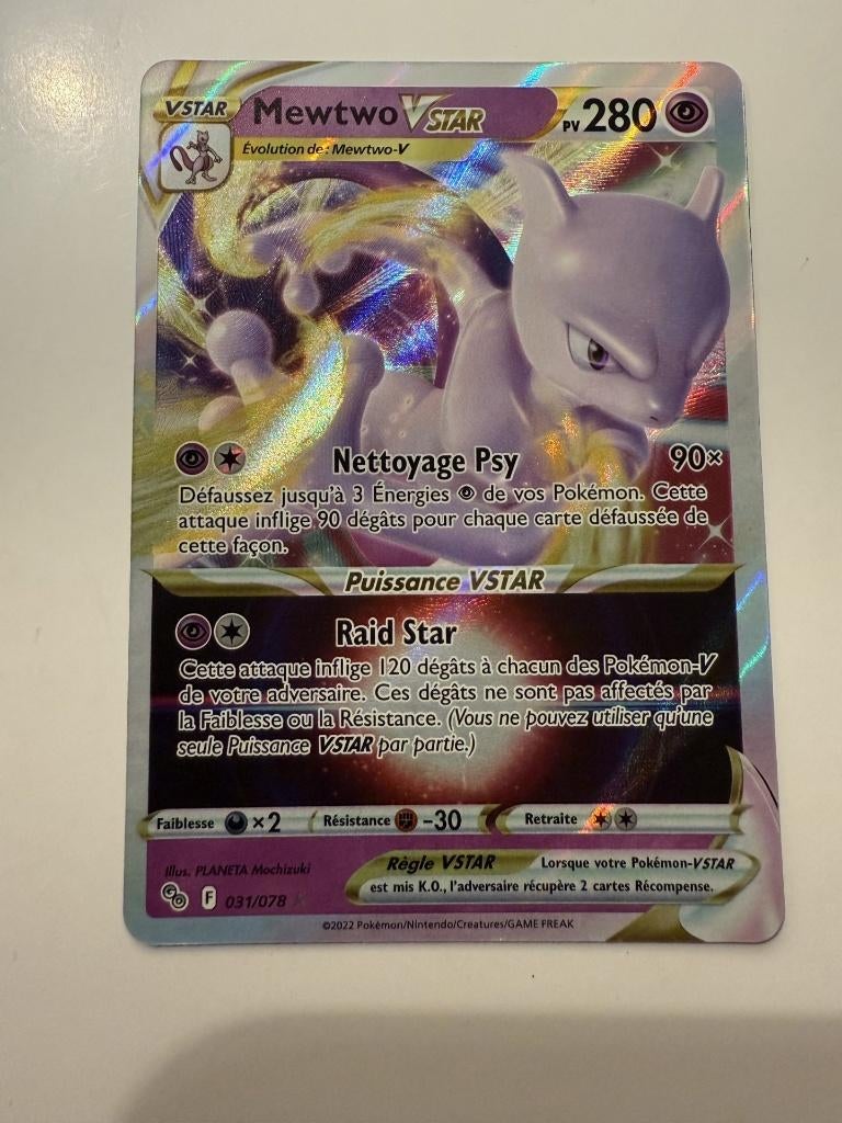 Pokémon Mewtwo Vstar 031/078, Ophalen, Nieuw, Losse kaart