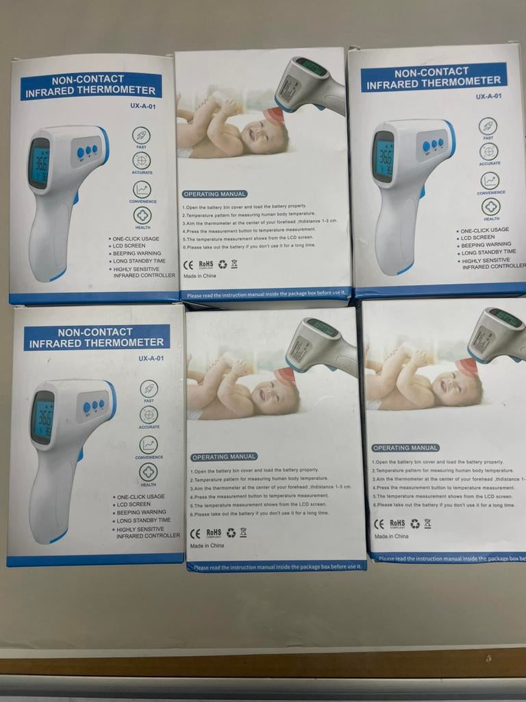 Contactloze thermometer 7 x, Ophalen