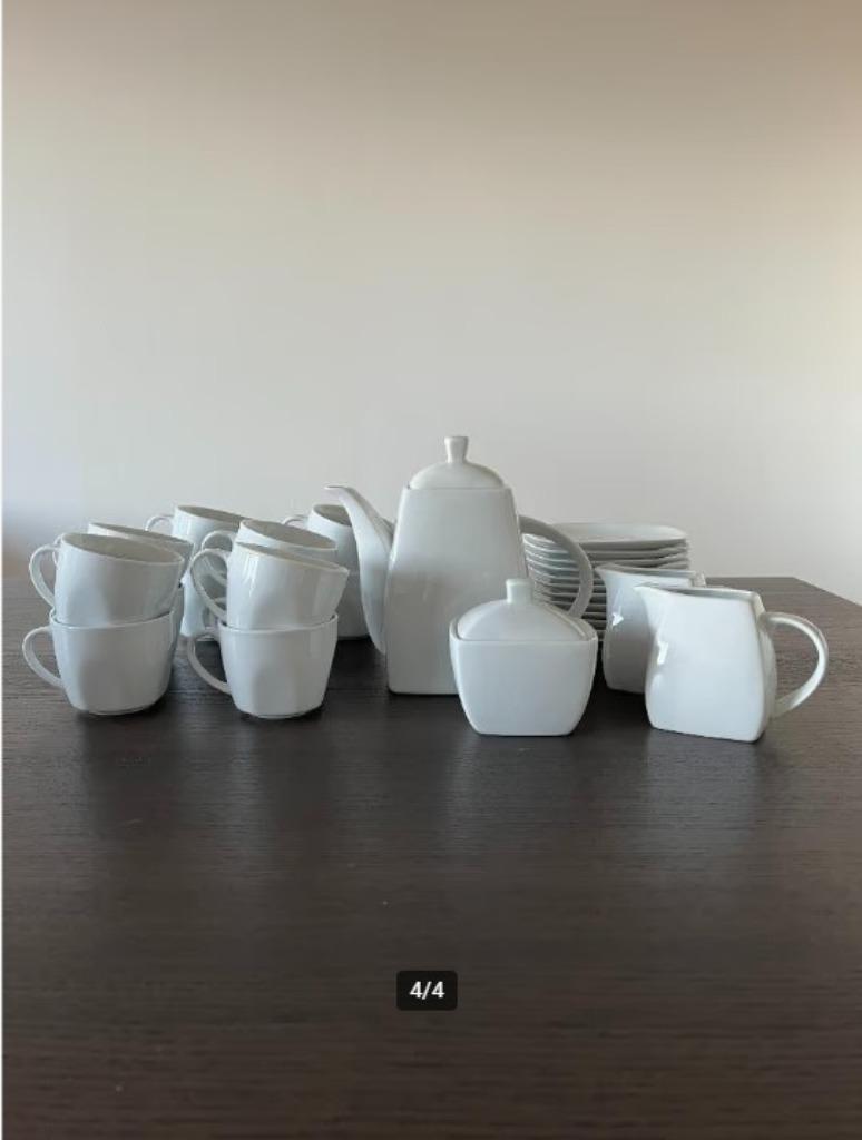 Service à café 24 pièces, Enlèvement, Comme neuf, Céramique, Tasse(s) et/ou soucoupe(s)