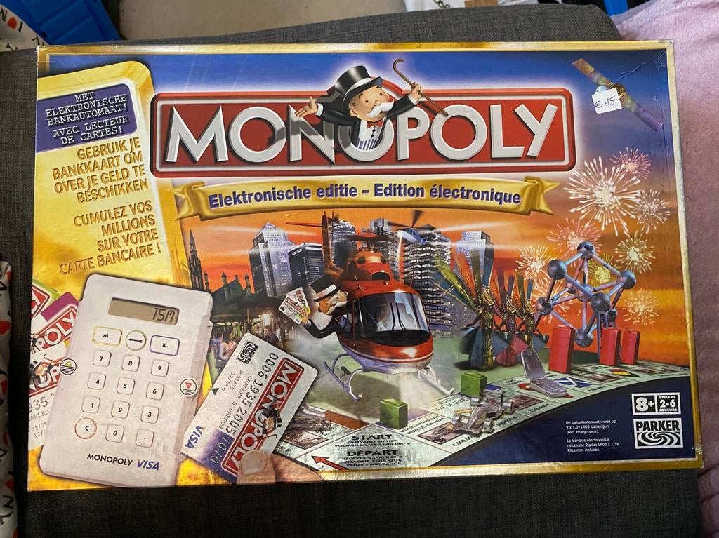 Monopoly Elektronische editie, Hobby en Vrije tijd, Gezelschapsspellen | Bordspellen, Ophalen, Gebruikt