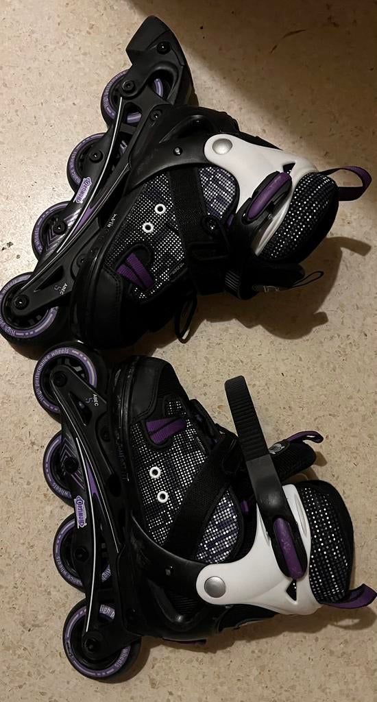 Verstelbare inline skates maat 33-36, Enlèvement ou Envoi, Utilisé, Rollers 4 roues en ligne