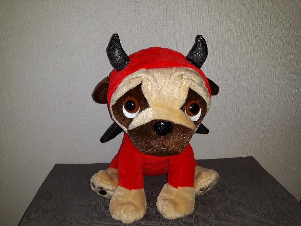 Mopshond knuffel, Ophalen of Verzenden, Zo goed als nieuw, Hond