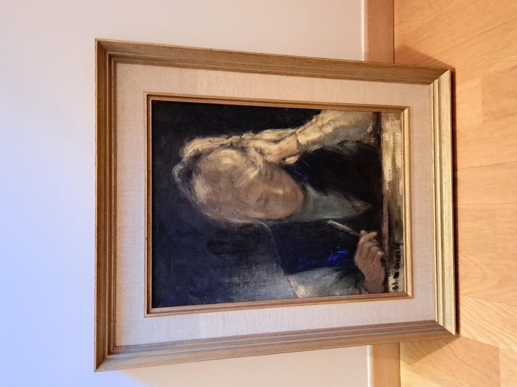 Schilderij van Marguerite Arnould, Antiek en Kunst, Kunst | Schilderijen | Klassiek, Ophalen