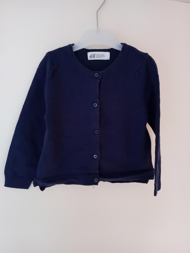 Blauwe gilet, Kinderen en Baby's, Kinderkleding | Maat 92, Gebruikt, Jongen of Meisje, Trui of Vest, H&M