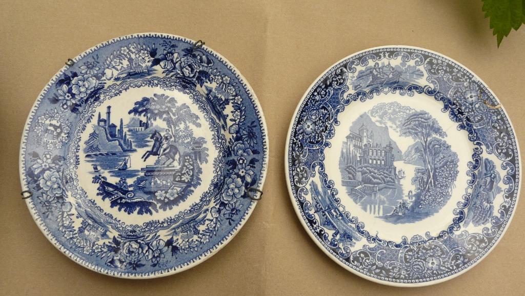 2 keramische bordjes gemerkt Petrus Regout Maastricht, Antiek en Kunst, Ophalen of Verzenden