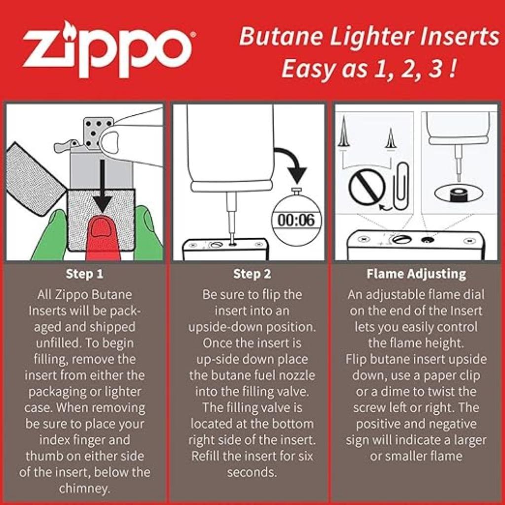 Butane Zippo Original à double flamme LIVRAISON RAPIDE ET GR, Envoi, Neuf, Briquet