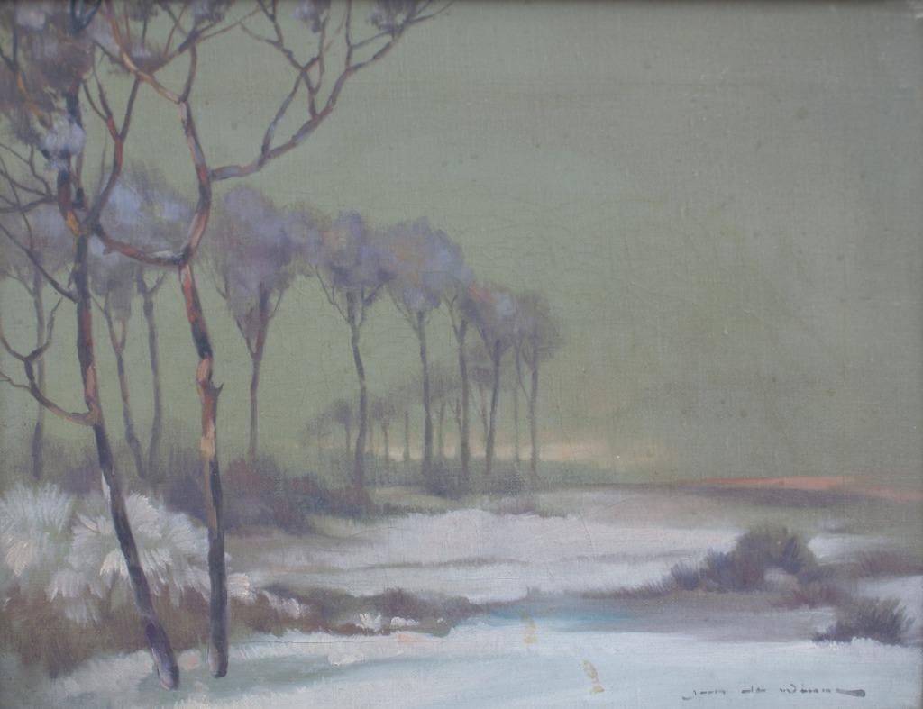 Jan De Winne (1919-?): Winterlandschap (O/D, 53 x 43 cm), Enlèvement ou Envoi