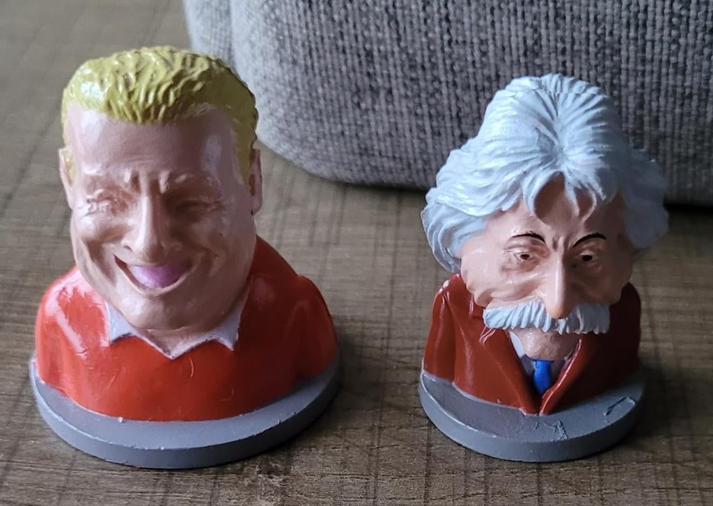 2 verzamelfiguurtjes: Jan Boskamp en Johan Derksen, Verzamelen, Ophalen of Verzenden, Zo goed als nieuw