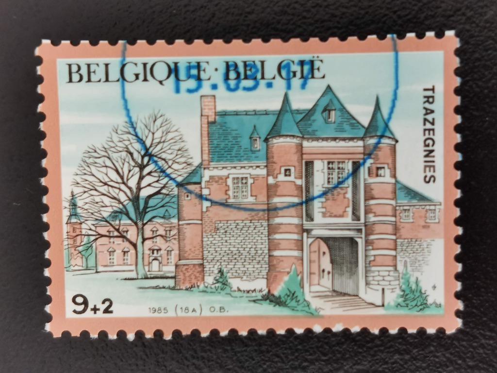 Belgique 1985 - Château de Trazegnies (Courcelles), Enlèvement ou Envoi, Affranchi
