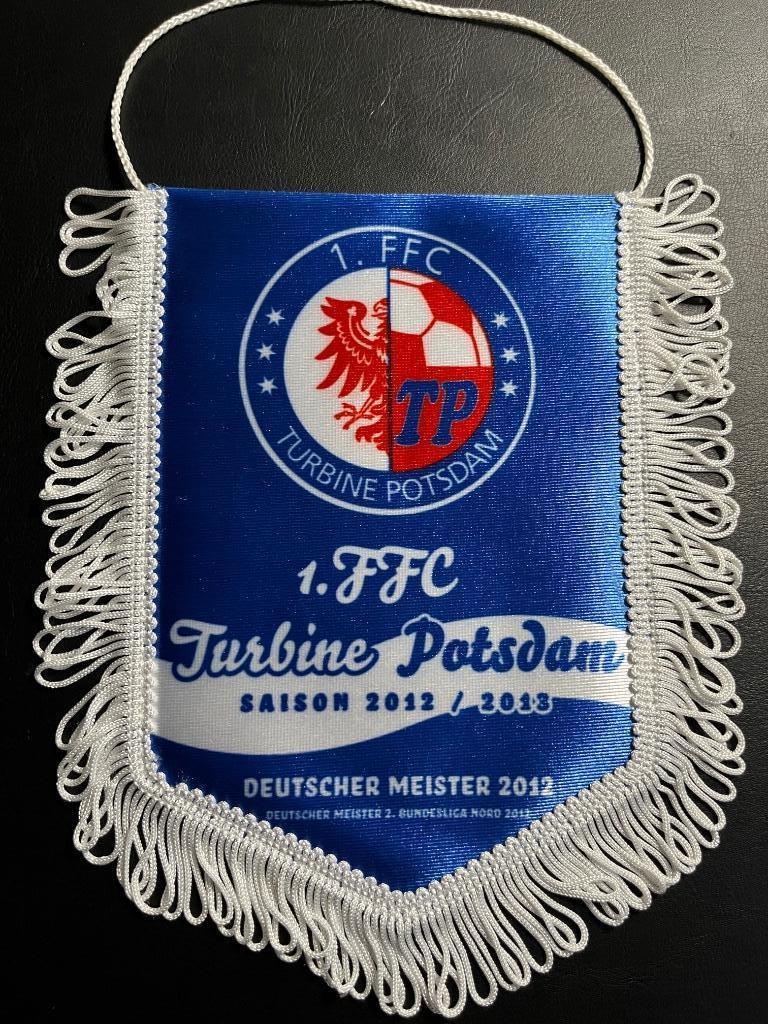 1 FFC Turbine Potsdam wimpel 19x14cm vrouwenvoetbal, Verzenden, Nieuw