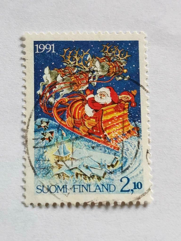 Finlande 1991 - Yv 1124 - Noël, Envoi, Finlande, Affranchi