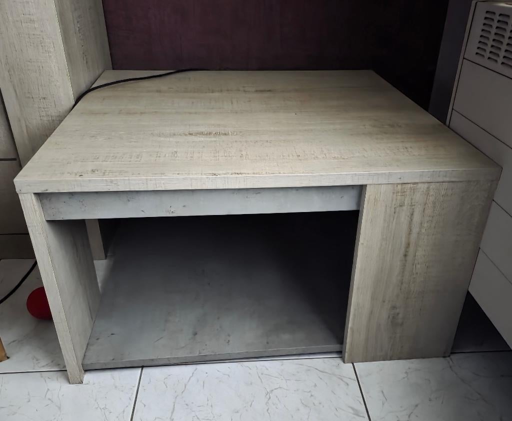 Salontafel, Ophalen, Zo goed als nieuw, Vierkant, Eikenhout