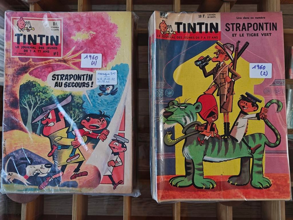 Tintin magazines belges 1960 année partielle, Livres, BD, Enlèvement ou Envoi