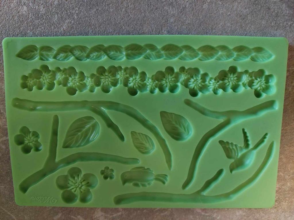 Siliconen mal - Nature Designs / Natuur Motief - Wilton, Hobby en Vrije tijd, Ophalen of Verzenden, Zo goed als nieuw, Taarten of Cupcakes