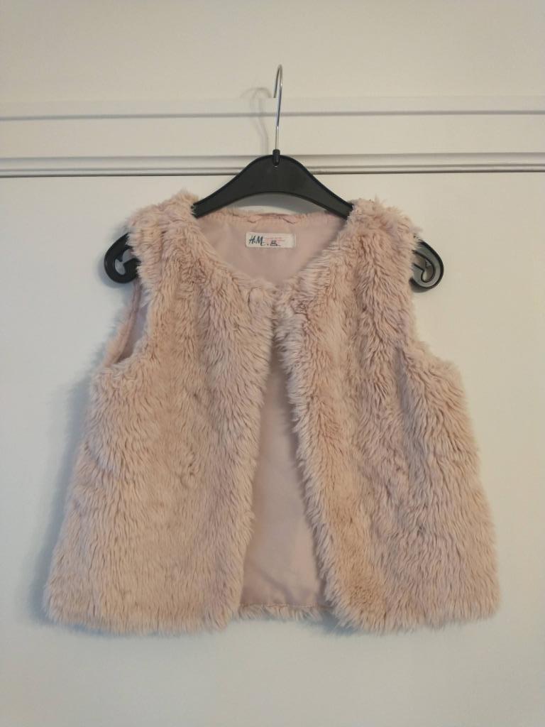 Zacht roze vestje - H&M - maat 128, Enfants & Bébés, Vêtements enfant | Taille 128, Enlèvement ou Envoi, Pull ou Veste, H&M, Utilisé