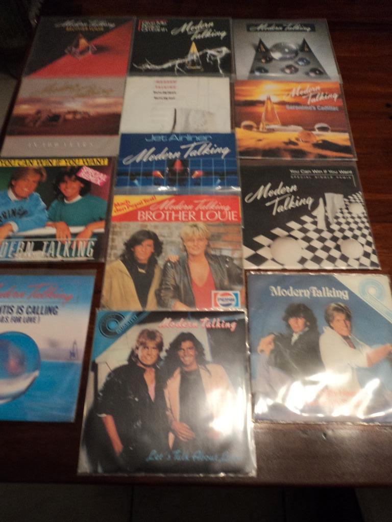 Modern Talking lot van 13 singles voor 25 euro!, Gebruikt, 7 inch, Single, Ophalen of Verzenden