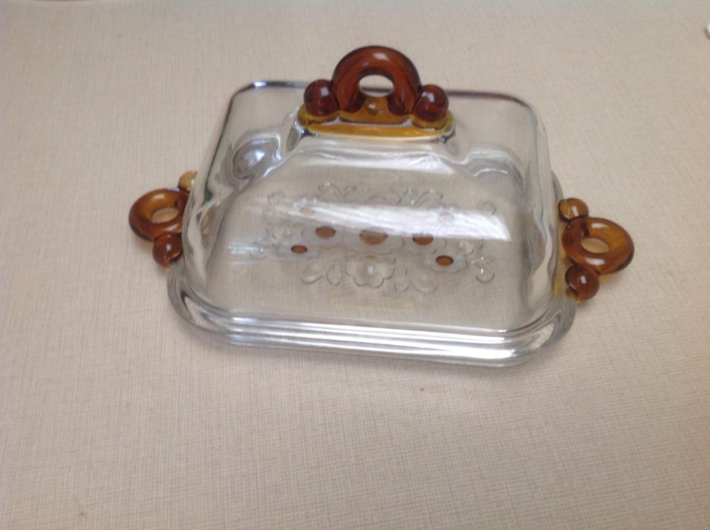 Beurrier en verre, Enlèvement, Comme neuf, Verre, Récipient(s)