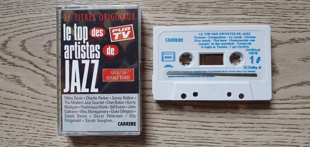 Le Top Des Artistes De Jazz / Les Plus Grands Moments Du Jaz, CD & DVD, Cassettes audio, Enlèvement ou Envoi, Originale, Utilisé