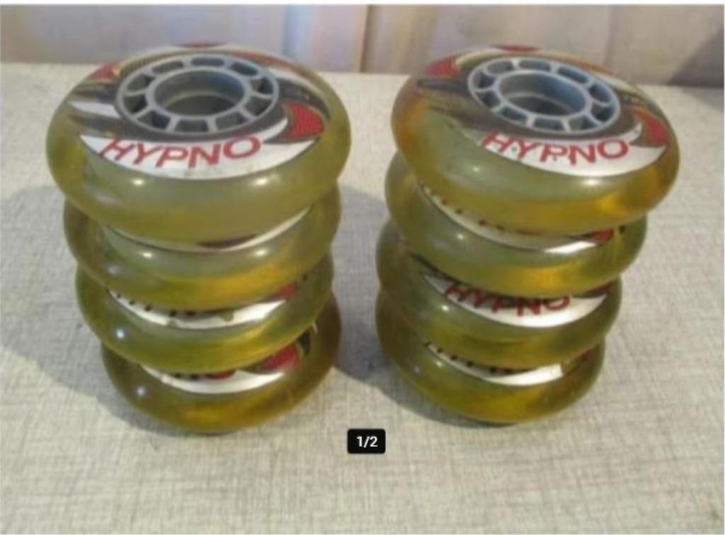 8 prima Inline skates Wheels - Hypno - 76mm, Sport en Fitness, Skeelers, Ophalen of Verzenden, Zo goed als nieuw, Wielen of Lagers