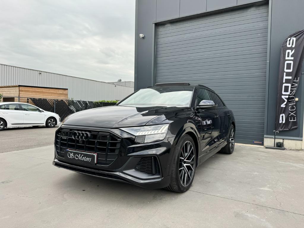 VERKOCHT/VENDU/SOLD, Auto's, Audi, Automaat, Q8, Zwart, 175 g/km