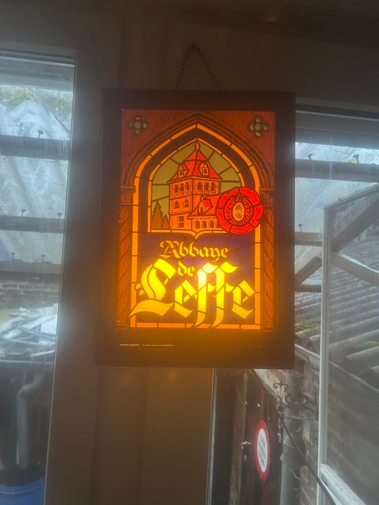Oude lichtreclame leffe, Verzamelen, Ophalen, Gebruikt, Overige typen, Leffe